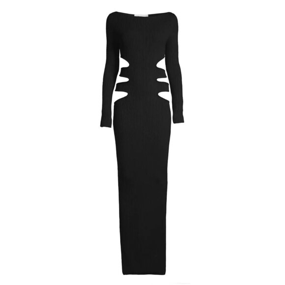Victor Glemaud Cutout Boatneck Wool Gown - Picture 1 of 6